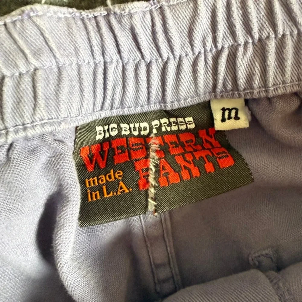 Big Bud Press Western Pants Lilac Purple High Waisted Cotton Straight Leg M